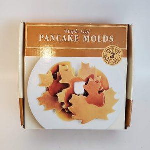 Vtg Williams Sonoma Maple Leaf Pancake Molds Autumn Nonstick Set Of 3 In Box